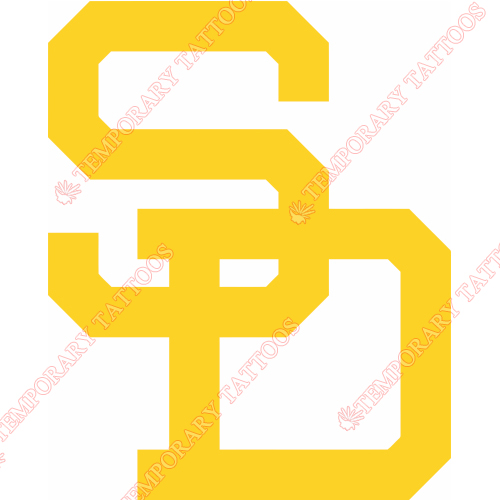 San Diego Padres Customize Temporary Tattoos Stickers NO.1844